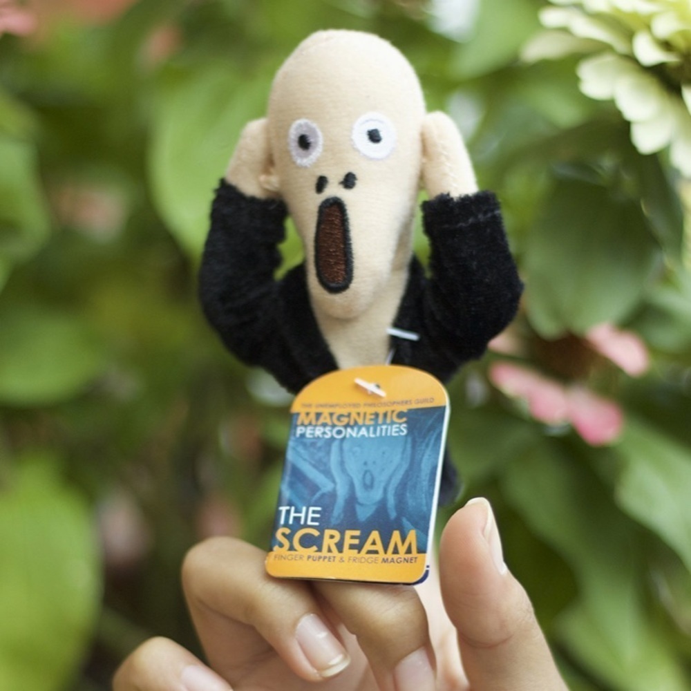The Unemployed Philosophers Guild
Edvard Munch Scream 😱 Finger Puppet, NWT